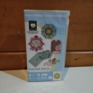 Cricut Cartr DAMASK DECOR  Overlay Booklet Box Scroll Flourish‎ Shapes